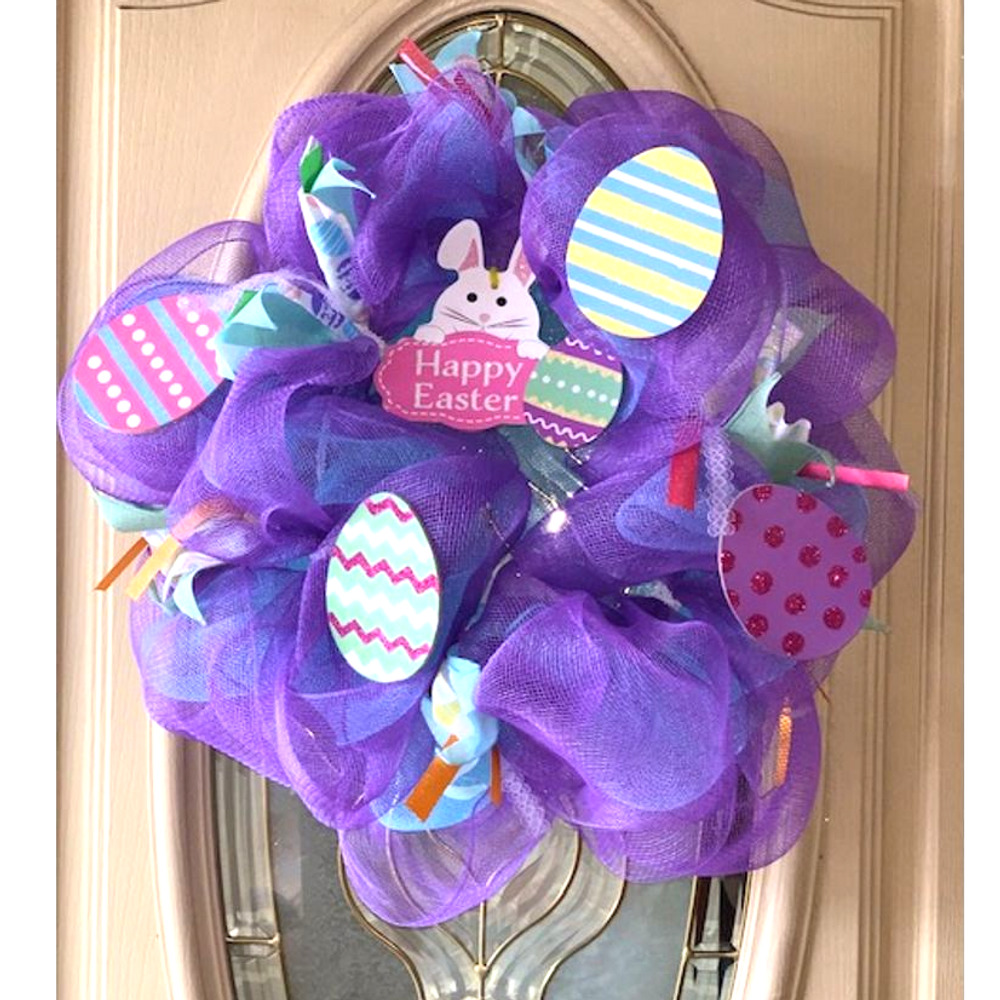 Handcrafted Easter Egg Wreath